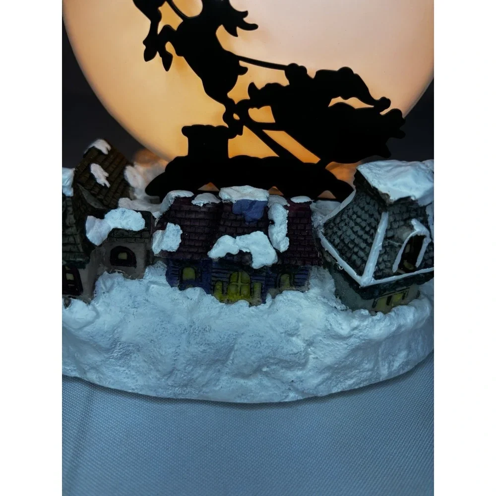 Vintage Shadowcaster Night Light Gift Innovations Santa w/ Moon Christmas